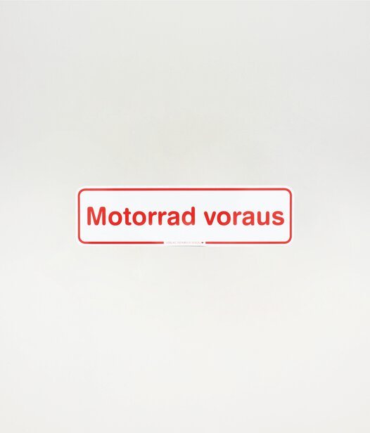 37843_Magnetschild Motorrad voraus